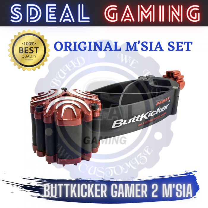 ORI LOCAL SET] BUTTKICKER GAMER 2 BASE BOOTS VIBRATE 1 YEAR WARRANTY