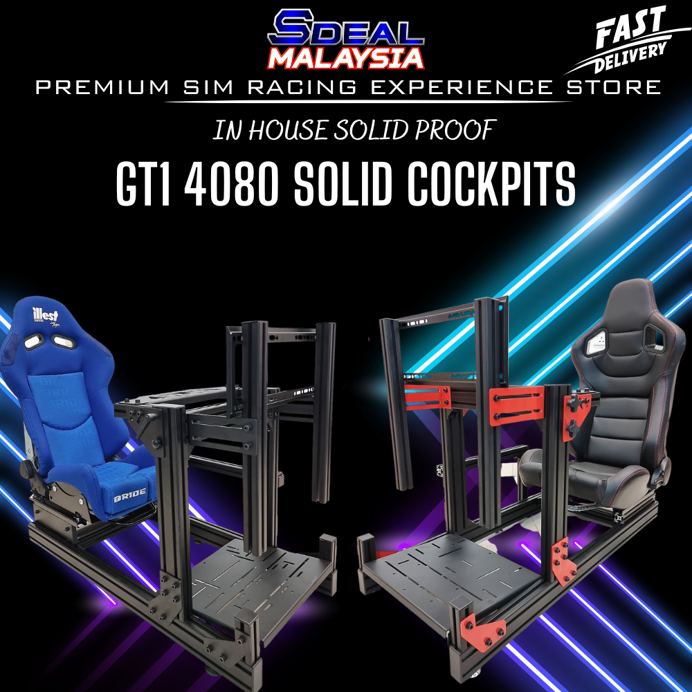 FULL RIG] GT1 Aluminium 4080 High Profile Cockpits Simulator Sim