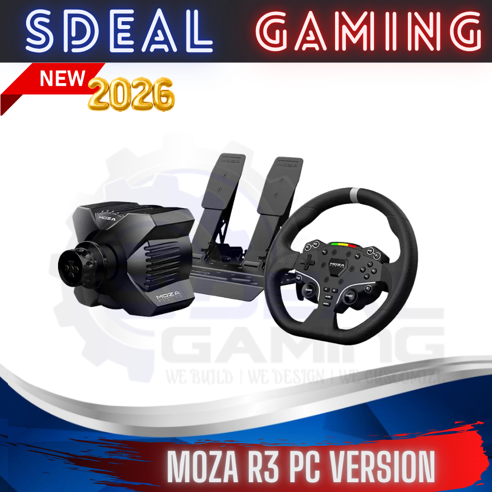 [2026] MOZA RACING R3 DIRECT DRIVE DD COMPLETE SET 2/3 PEDALS WITH ...